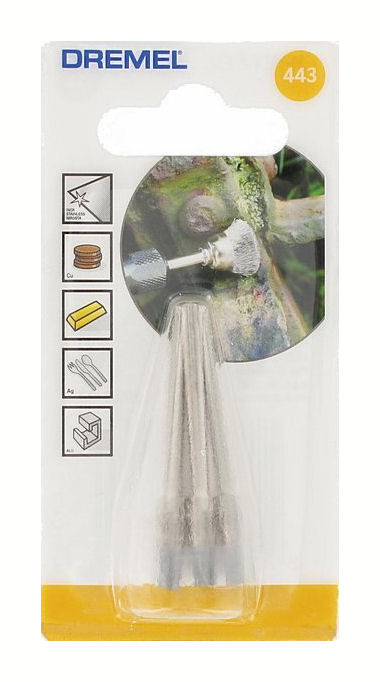Dremel 443 Stahldrahtbürste Ø 3,2 mm