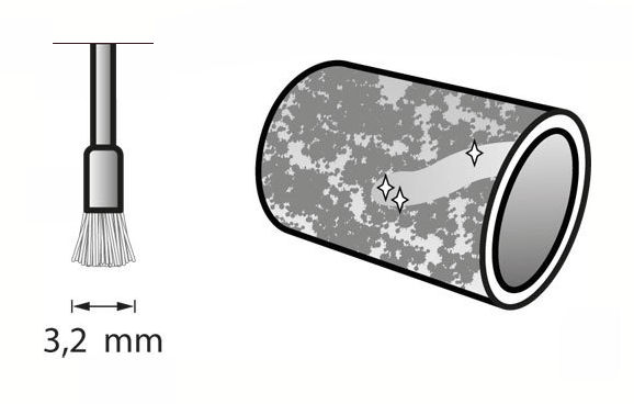 Dremel 537 Messingbürste Ø 3,2 mm