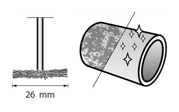 Dremel 538 Hochleistungs-Schleifbürste Ø 26,0 mm