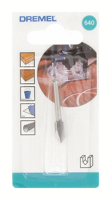 Dremel 640 HSS-V-Nutfräser Ø 6,4 mm