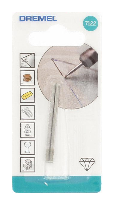 Dremel 7122 Diamantbestückter Fräser Ø 2,4 mm