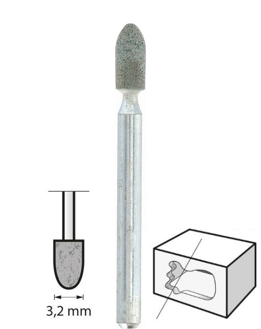 Dremel 83322 Silizium-Karbid Schleifstein Ø 3,2 mm