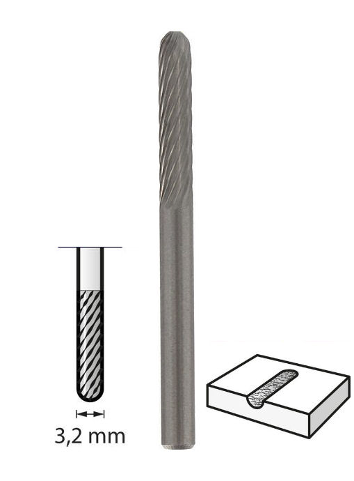 Dremel 9903 Wolfram-Karbid-Fräser Ø 3,2 mm