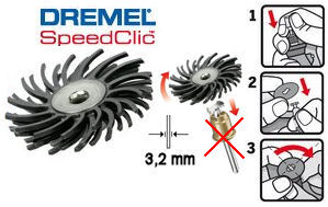 Dremel 471S Feinschleifbürste K 36 Ø 25,4 mm