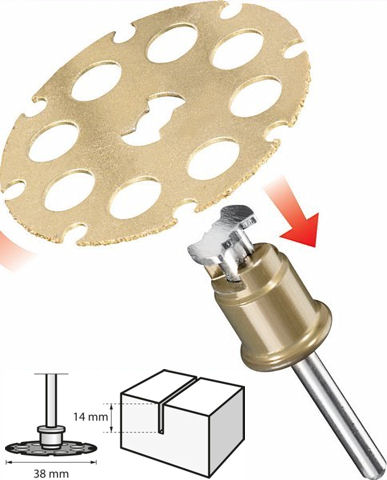 Dremel EZ SpeedClic Holz-Trennscheibe Ø 38,0 mm