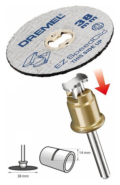 Dremel SC406 SpeedClic Starterset mit 2 Metall-Trennscheiben