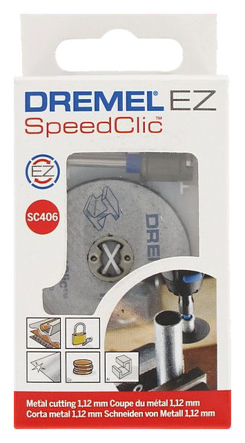 Dremel SC406 SpeedClic Starterset mit 2 Metall-Trennscheiben