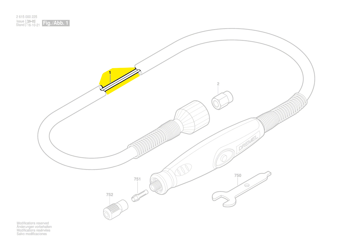 Dremel biegsame Welle 2610914543