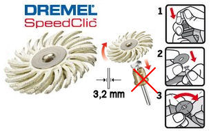 Dremel 472S Feinschleifbürste K 120 Ø 25,4 mm