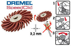 Dremel 473S Feinschleifbürste K 220, Ø 25,4 mm