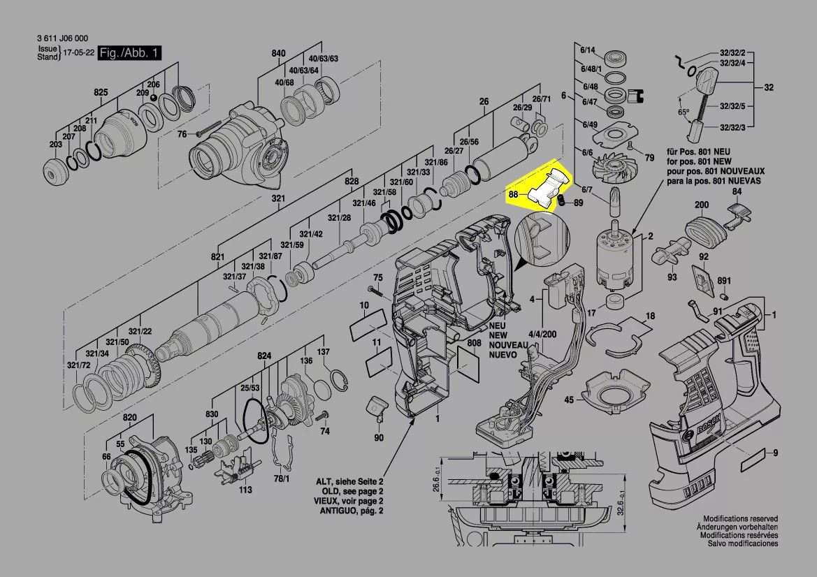 Bosch Druckknopf 1600A001CM
