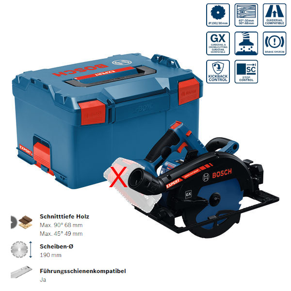 Bosch Akku-Handkreissäge EXPERT EXKS18V-68GX / SOLO
