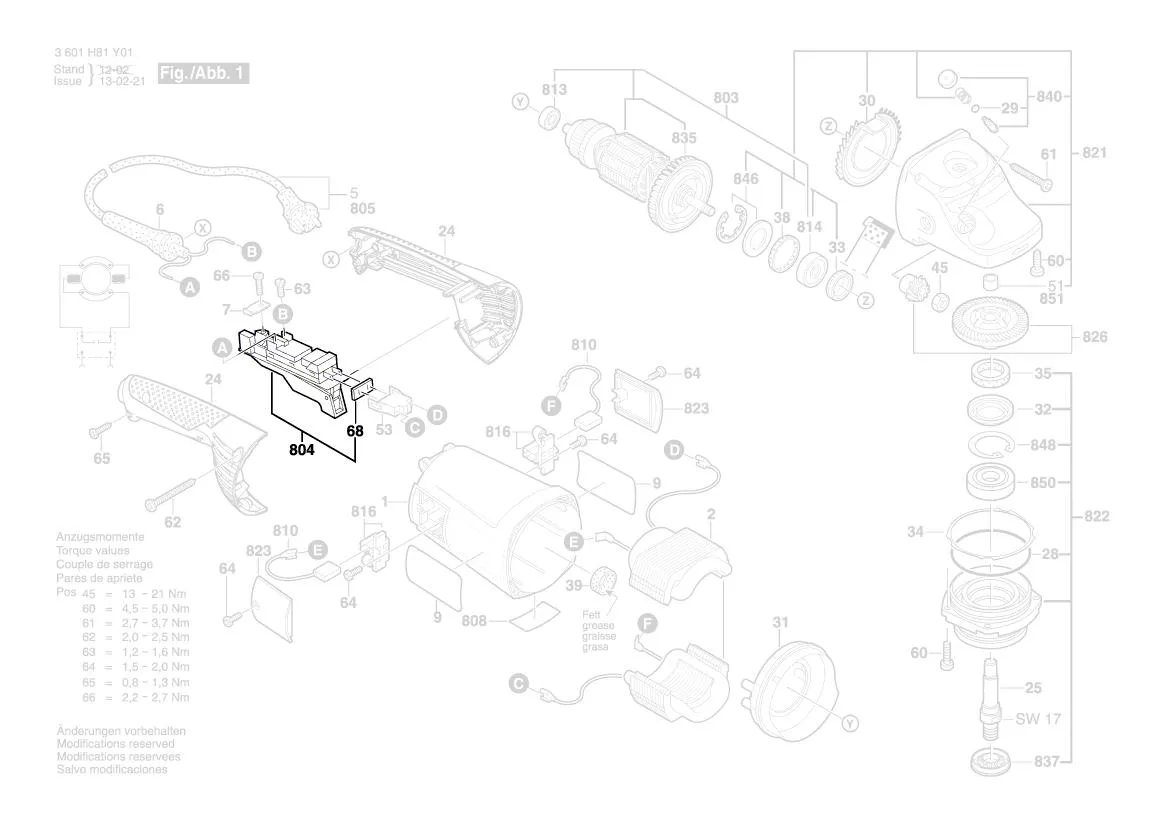 Bosch Ersatzschalter 1 607 000 967 für Winkelschleifer