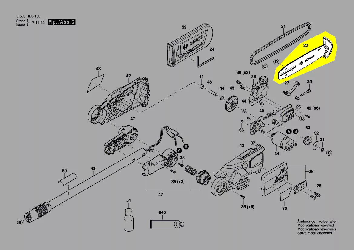 Bosch Ersatzstab F016F05191