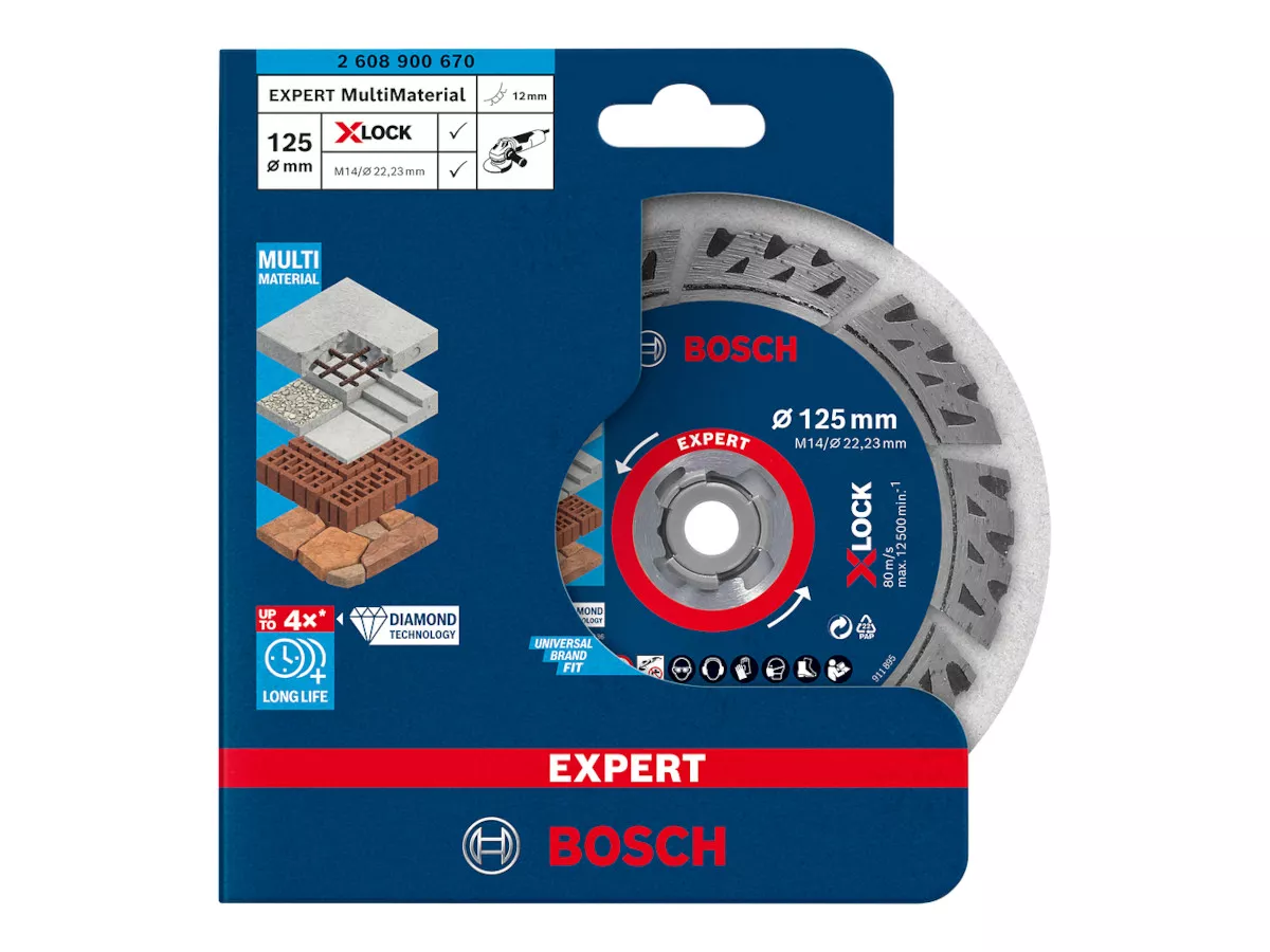 Bosch X-Lock Diamanttrennscheibe EXPERT Multimaterial