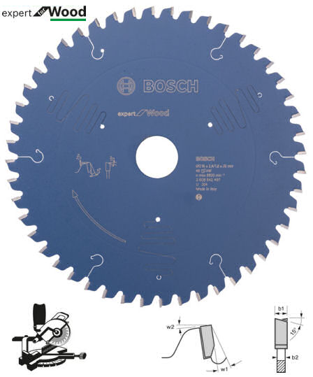 x mm 216 30 mm Wood for Bosch Expert Kreissägeblatt