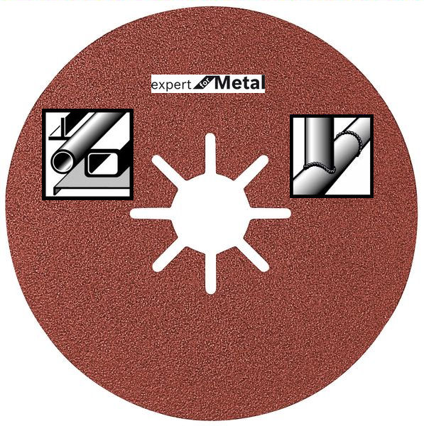 Bosch Fiberschleifscheiben 180 mm für Winkelschleifer, blue Metal