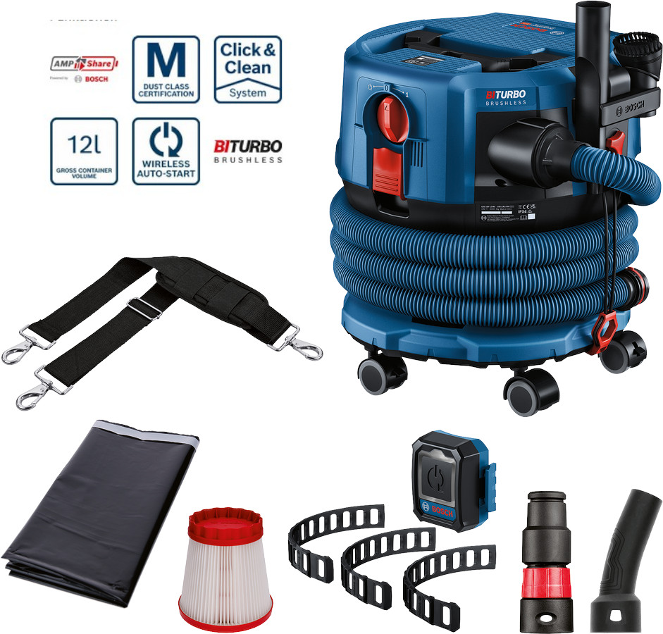 Bosch Akku-Staubsauger GAS 18V-12 MC / SOLO