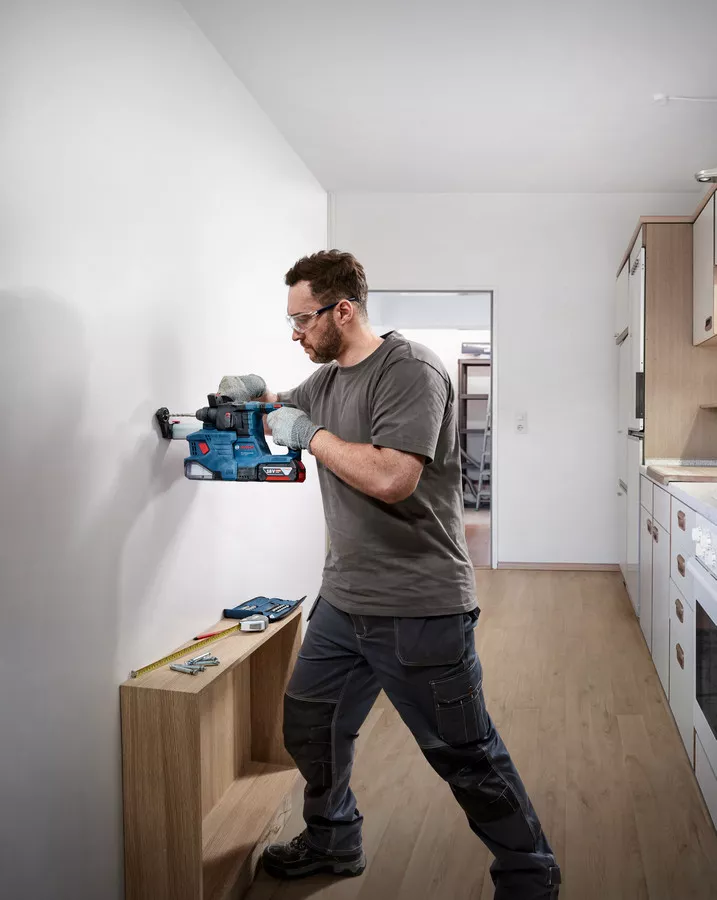 Bosch Akku Bohrhammer GBH 18V-22 + GDE 18V-12 (Solo)