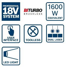 Bosch Akku Kapp- und Gehrungssäge GCM 18V-216 DC Solo