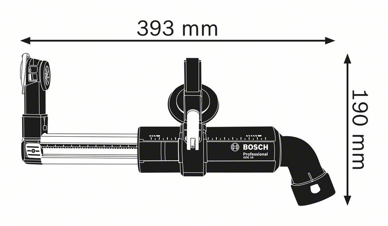 Bosch Absaugvorrichtung GDE 16 CYL