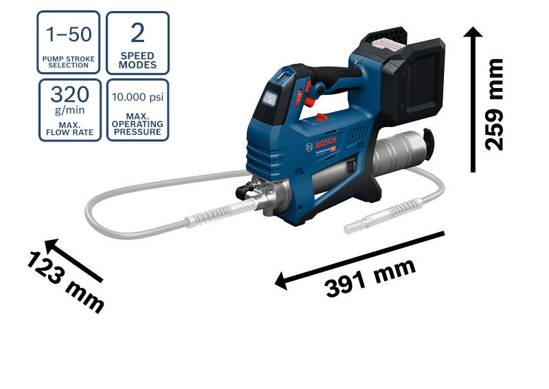 Bosch Akku-Fettpresse GFP 18V-10 / SOLO