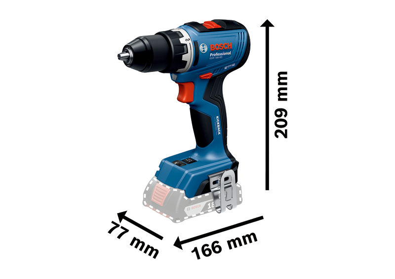 Bosch Akku-Bohrschrauber GSR 18V-65 / SOLO