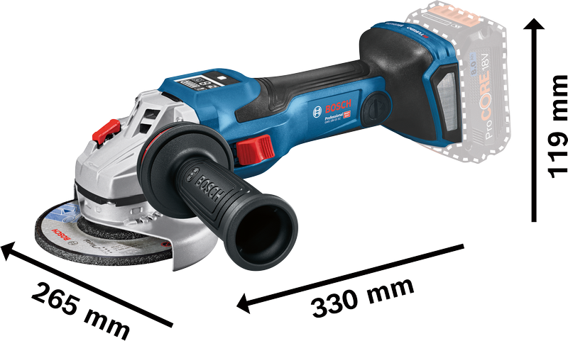 Bosch Winkelschleifer GWS 18V-15 SC