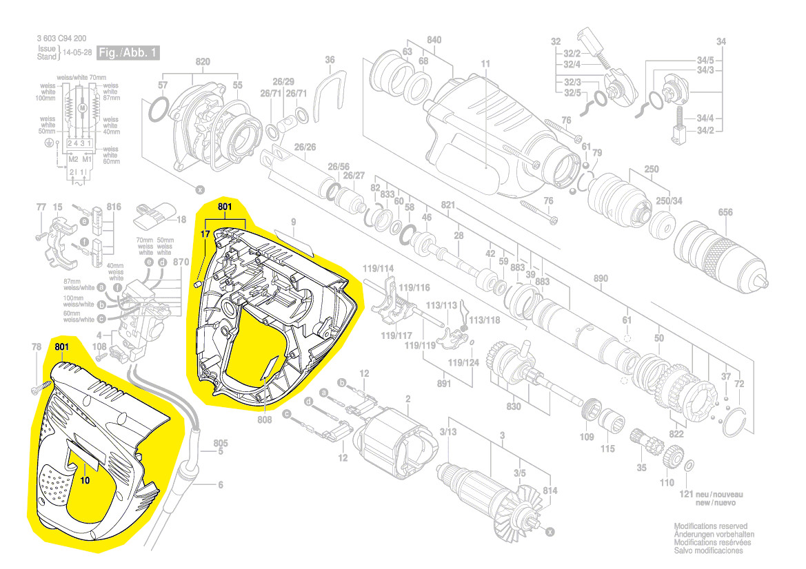 Bosch Gehäuse 1 617 000 V97