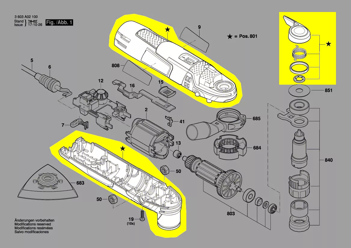 Bosch Gehäusebaugruppe Nr. 1607000C5M