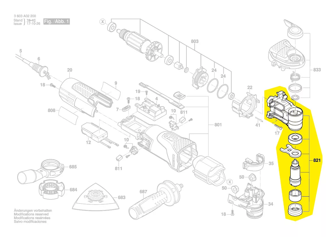 Bosch Getriebeeinheit 1 607 000 C50