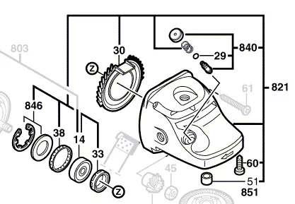 Bosch Getriebegehäuse 1607000C03
