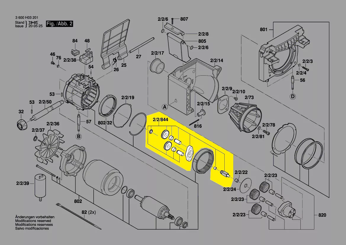 Bosch Getriebekasten Nr. 2 609 007 456