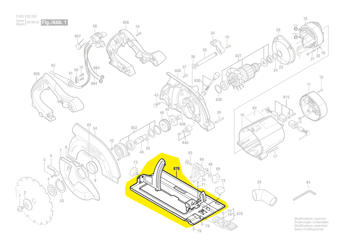 Bosch Grundplatte 1609203Y74