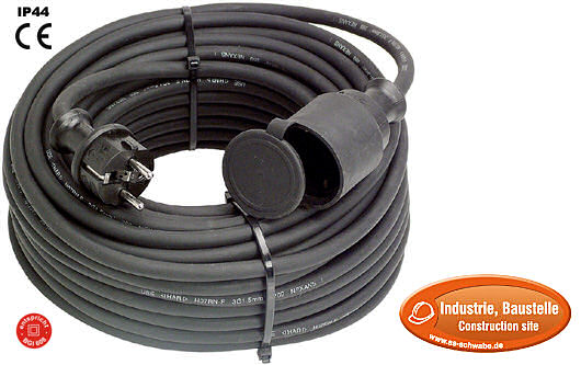 as Schwabe Gummi-Verlängerungsleitung