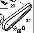 Zahnriemen für Hobel<br>Skil Masters 1570