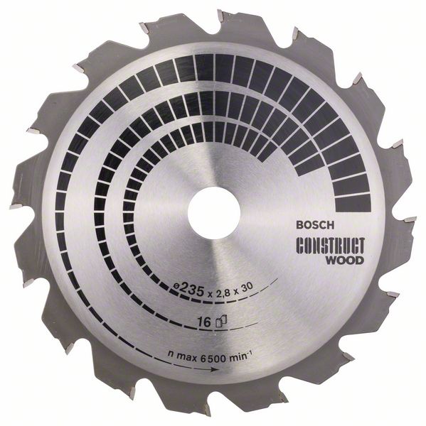 Bosch Kreissägeblatt Construct Wood 235 x 35/25 mm / 16 Zähne