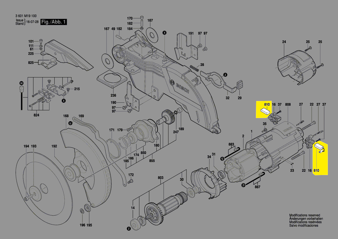 Bosch Kohlebürstensatz 1 609 B06 661