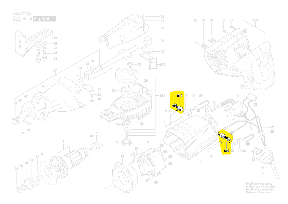 Bosch Kohlebürstensatz 1 619 PA4 010