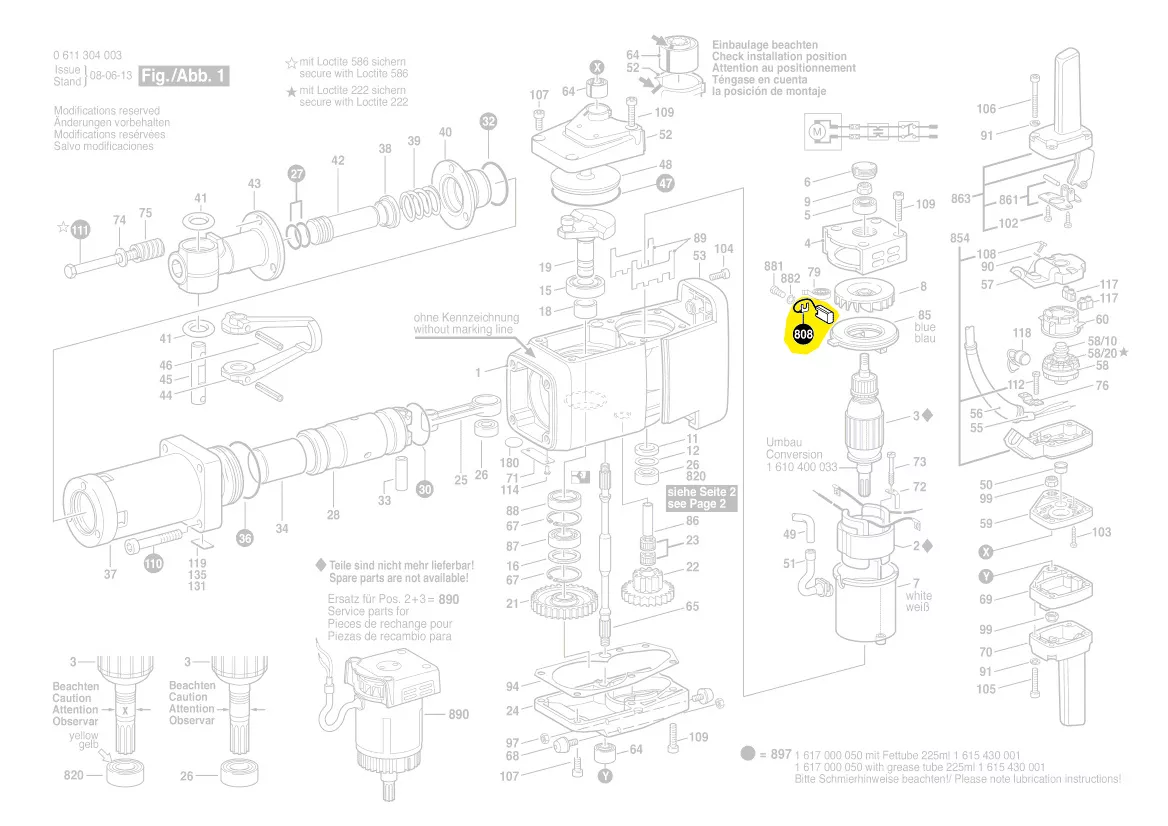Bosch Kohlebürstensatz 1617014111