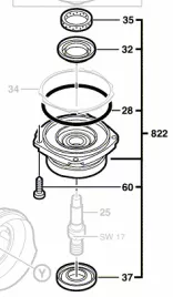 Bosch Lagerflansch 1607000922