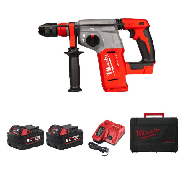 Milwaukee Akkubohrhammer M18 BLHX-502X / Set