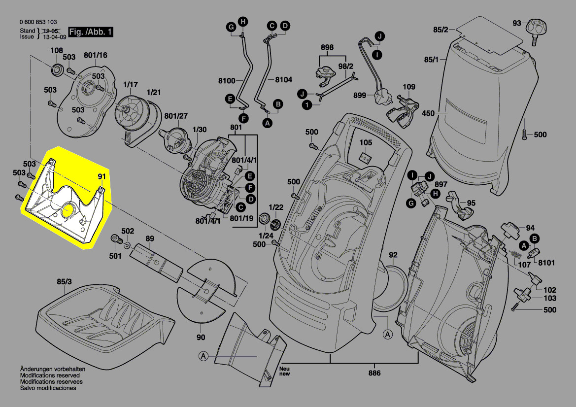 Bosch Messerplatte F016L64664