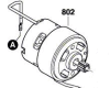 Bosch Elektromotor Nr. 2 609 199 281 für GDR 10,8-LI und GDR 12V-105