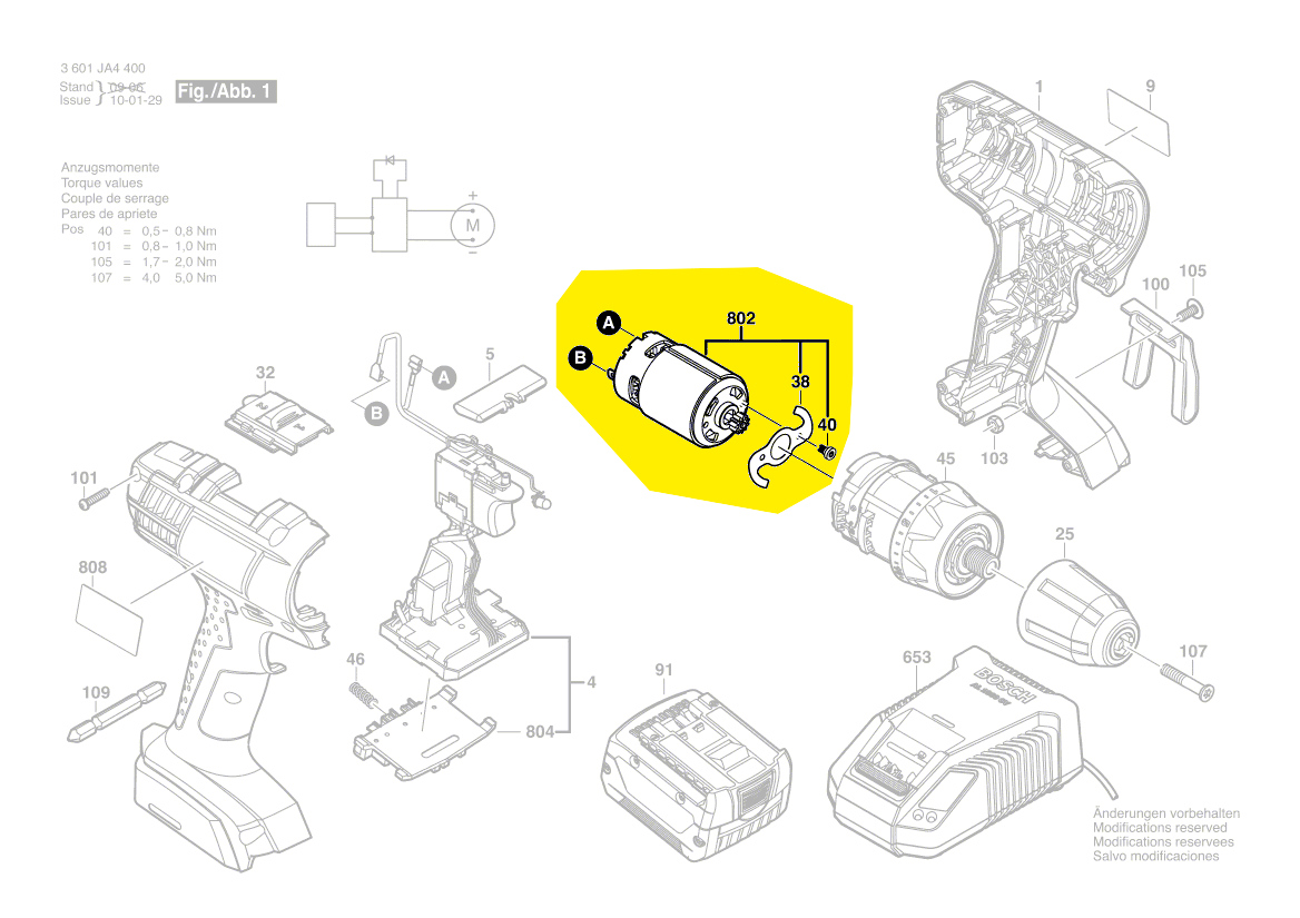 Bosch Ersatzmotor 2609199253