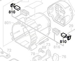 Bosch Kohlebürstensatz 1619P01685