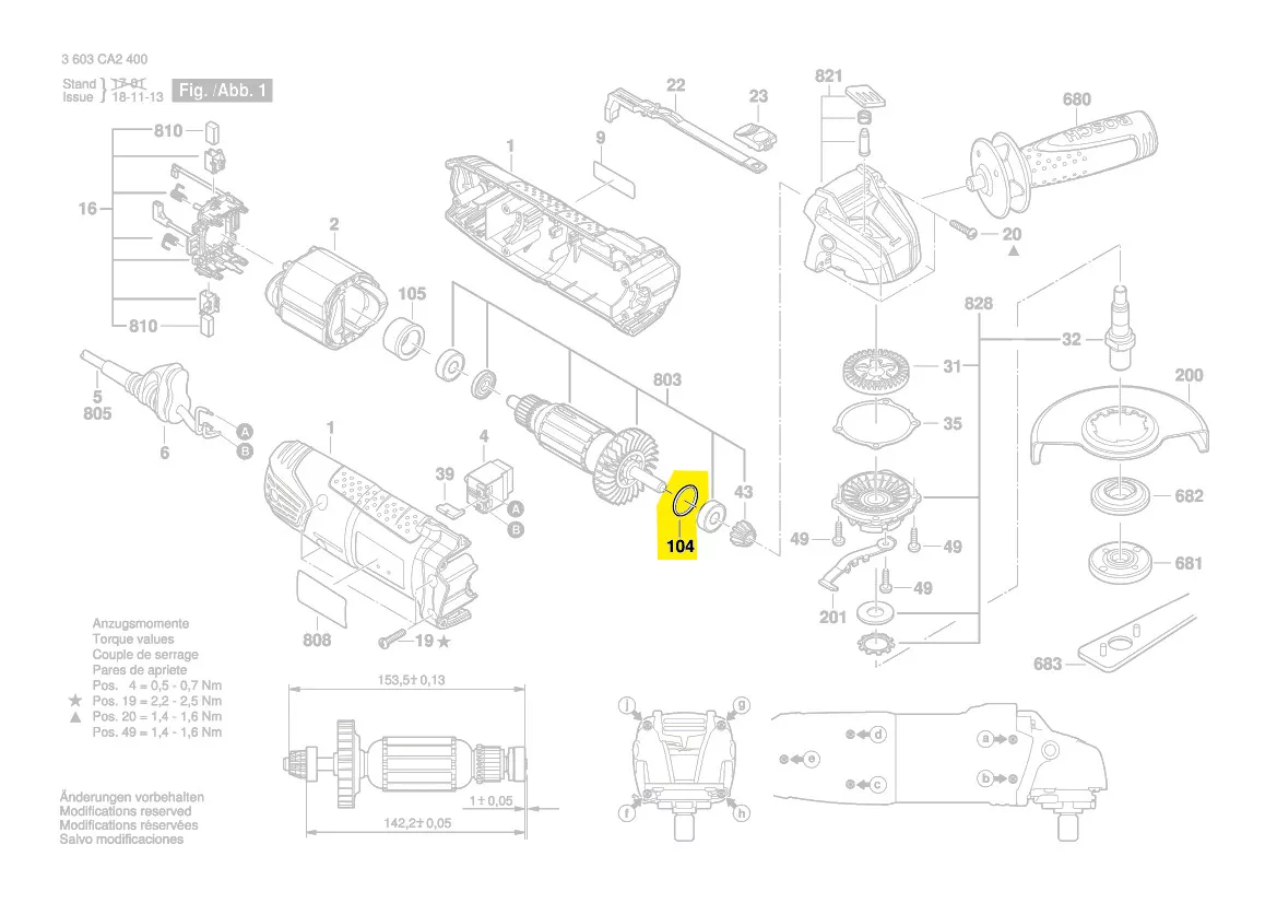 Bosch O-Ring 3600210127 für Winkelschleifer