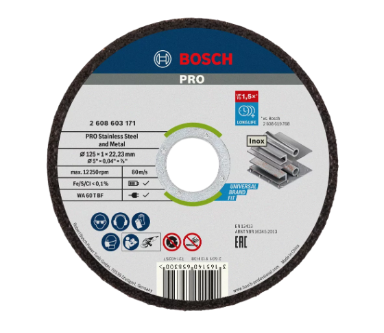 Trennscheibe 125 mm extra dünn Nr. 2608603171