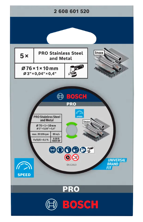 Bosch Trennscheiben 76 x 1 x 10 mm