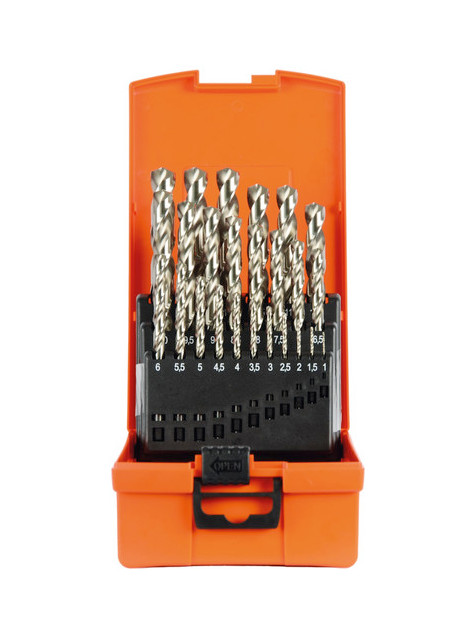 Projahn 25-teiliges Bohrerset HSS-G 1,0 mm - 13,0 mm
